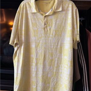 Walter Hagen Yellow Golf Shirt Casual Knit